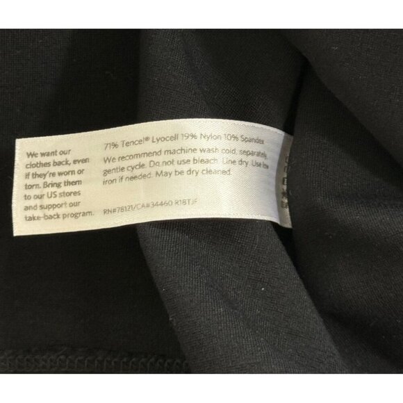 Eileen Fisher System Black Ponte Knit Jacket Stand Collar Full Zip Tencel Size M - Picture 8 of 9